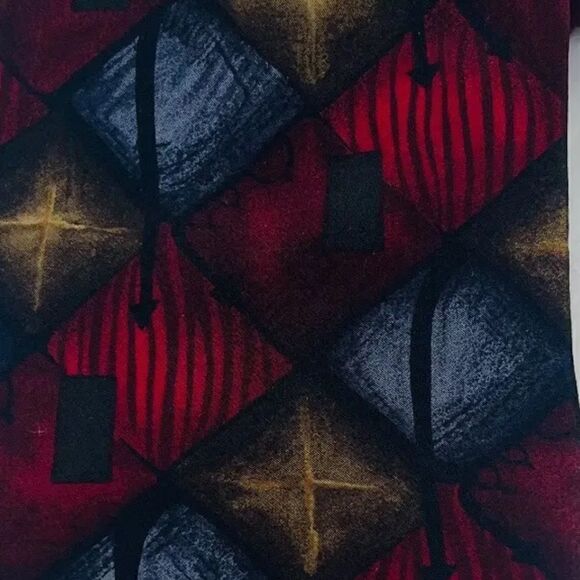 Jimmy V John Madden Collection Two Mens 100% Silk Necktie Stonehenge Made in USA - Picture 3 of 10